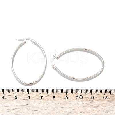 Non-Tarnish 304 Stainless Steel Hoop Earrings EJEW-L232-003A-P-1