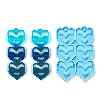 Valentine's Day Theme DIY Pendant Silicone Molds DIY-C009-02F-1