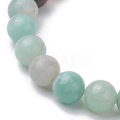 Dyed Synthetic Turquoise Turtle and Starfish Beaded Bracelets BJEW-JB10062-02-1