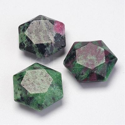 Natural Ruby in Zoisite Pendants G-P264-04-1