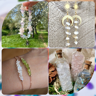 2 Strands Natural Quartz Crystal Chip Beads Strands G-SC0002-49-1