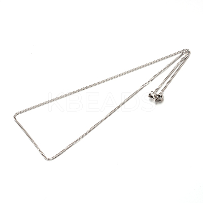 Tarnish Resistant 304 Stainless Steel Twisted Link Chain Necklaces LS-STAS-M174-030P-1