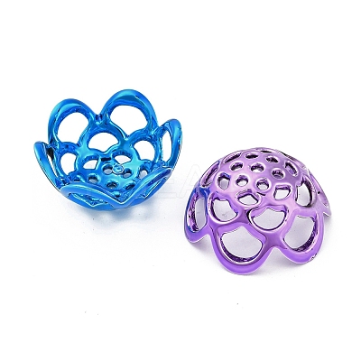 UV Plated ABS Bead Caps OACR-D316-04C-1