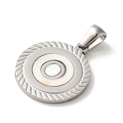 304 Stainless Steel Pendants STAS-I204-O-P-1