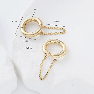 304 Stainless Steel Cuff Earrings LS-RC5988-1
