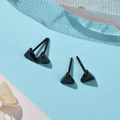Hypoallergenic Bioceramics Zirconia Ceramic Stud Earrings EJEW-Z023-09C-1