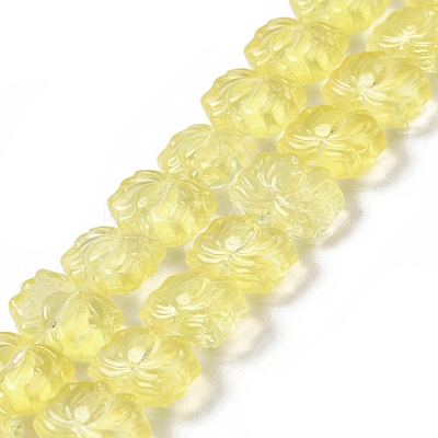 Transparent Glass Beads Strands GLAA-F114-01D-1