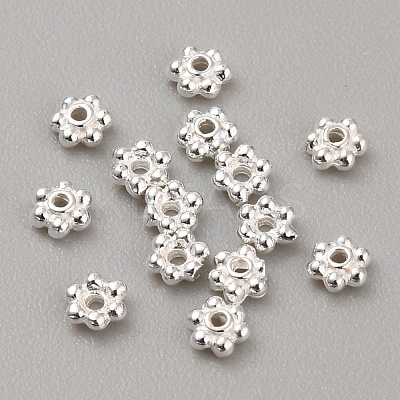 925 Sterling Silver Spacer Beads STER-WH0010-15S-1