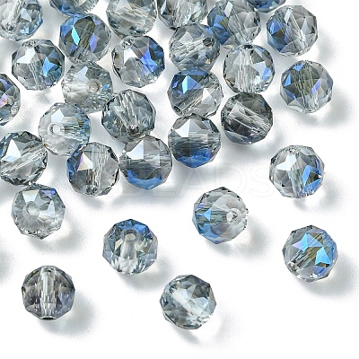20Pcs Transparent Electroplate Glass Beads EGLA-YW0001-72F-1
