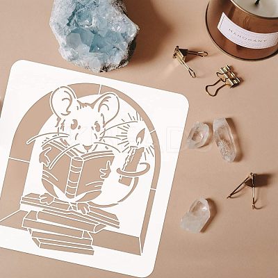 Large Plastic Reusable Drawing Painting Stencils Templates DIY-WH0172-646-1