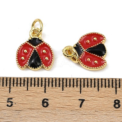 Brass Enamel Charms KK-I358-012G-1