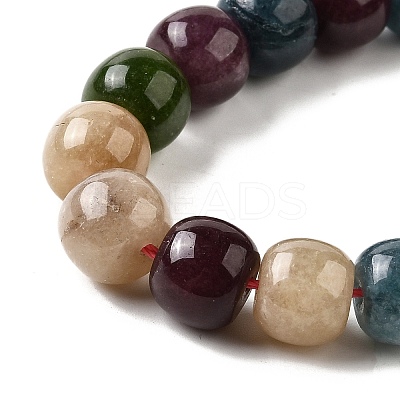 Natural Dyed White Jade Beads Strands G-U023-B03-02-1