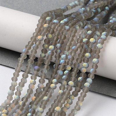 Imitation Jade Glass Beads Strands EGLA-YW0003-19A-13-1