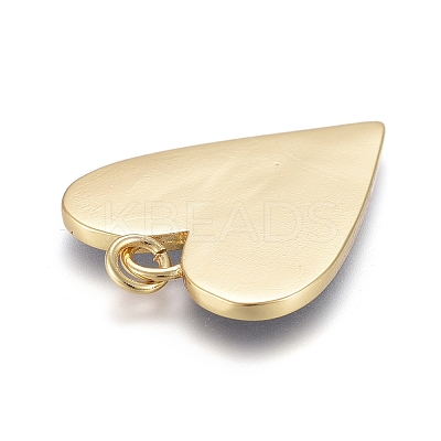 Brass Enamel Pendants KK-M205-13G-01-1