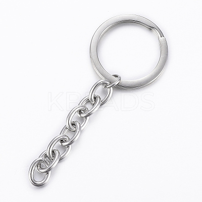 Tarnish Resistant Polishing 304 Stainless Steel Split Key Rings LS-STAS-H558-33P-1