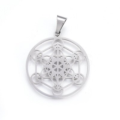 Non-Tarnish 304 Stainless Steel Pendants STAS-P209-19P-1