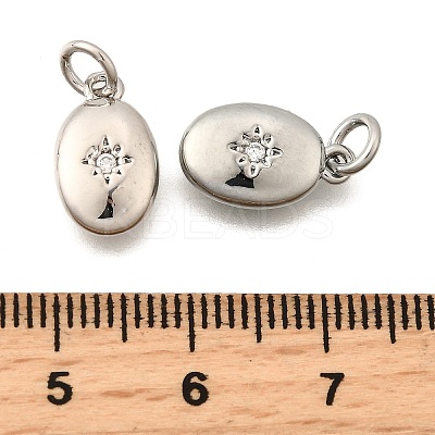 Brass Micro Pave Cubic Zirconia Pendants KK-I275-32P-1