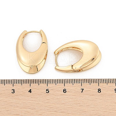 Brass Hoop Earrings for Women EJEW-U041-04G-1