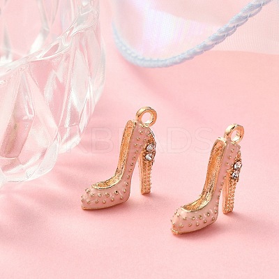 2Pcs Alloy Enamel Stilettos Pendants ENAM-YW0002-30D-1