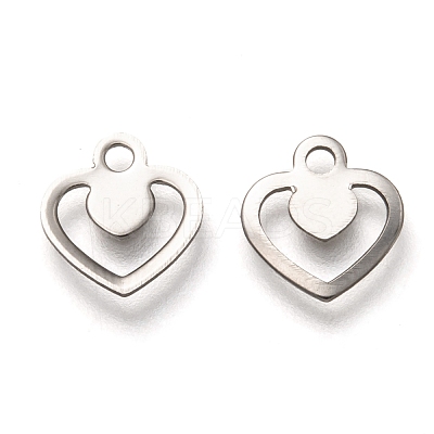 Non-Tarnish 201 Stainless Steel Charms STAS-B001-02P-1