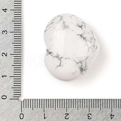 Natural Howlite Love Heart Stone G-I367-03J-1