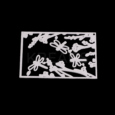 Rectangle with Dragonfly Frame Carbon Steel Cutting Dies Stencils LS-DIY-F028-34-1
