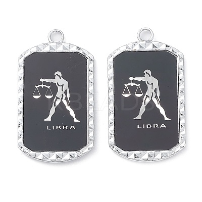 Alloy Twelve Constellations Series Big Pendants PALLOY-O107-01P-09-1
