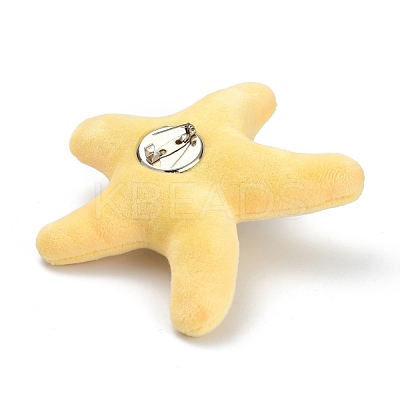 Cartoon Star Non Woven Fabric Brooch JEWB-Z001-09-1