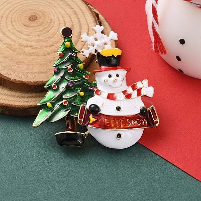 Christmas Theme Enamel Pins JEWB-F034-01C-1