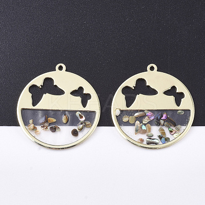 Epoxy Resin Pendants RESI-S365-77-1