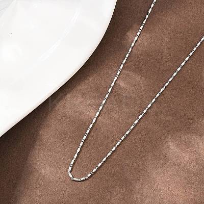 Brass Oval Link Chain Necklaces NJEW-D338-02P-1