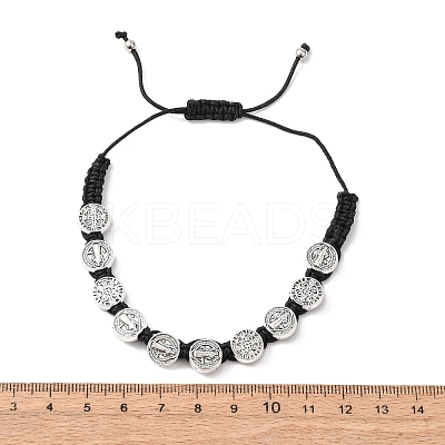 Nylon Rope Braided Bracelet for Women BJEW-Z156-03AS-02-1