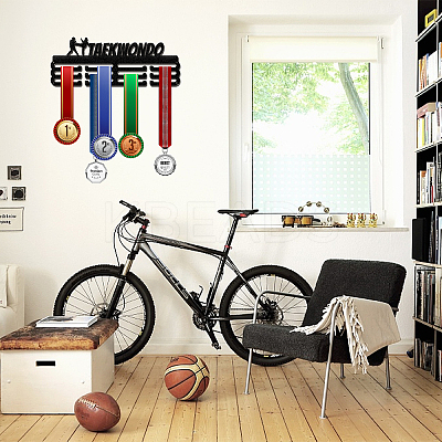 Fashion Iron Medal Hanger Holder Display Wall Rack ODIS-WH0021-010-1