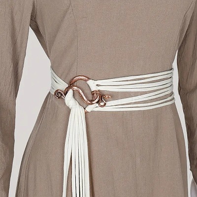 Vintage Faux Suede Cord Multi-layered Long Tassel Belly Chain Belts FS-WG0892A-05-1