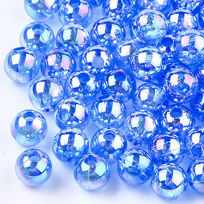 Transparent Plastic Beads LS-OACR-S026-8mm-02-1