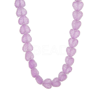 Resin Jelly Heart Beaded Necklaces FS-WGF46B0-02-1