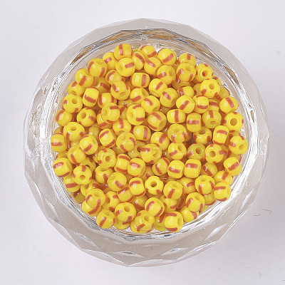 FGB 8/0 Grade A Round Glass Seed Beads SEED-S030-425-1