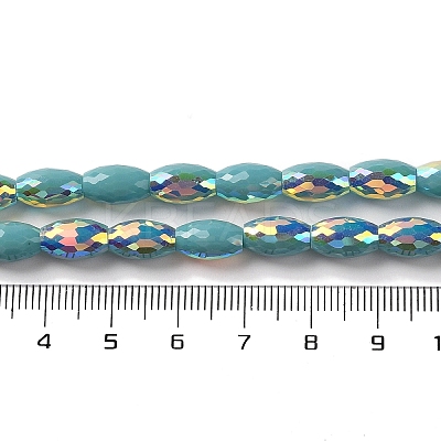 AB Color Plated Electroplate Beads Strands X-EGLA-H104-03F-1
