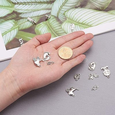 Mixed Tibetan Style Alloy Pendants TIBEP-NB0001-21AS-1