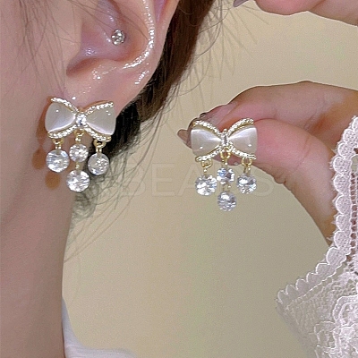 Alloy Rhinestone Studs Earring WG46953-106-1