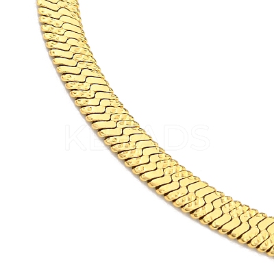 Ion Plating(IP) 304 Stainless Steel Herringbone Chain Bracelets for Women LS-BJEW-A017-01G-1