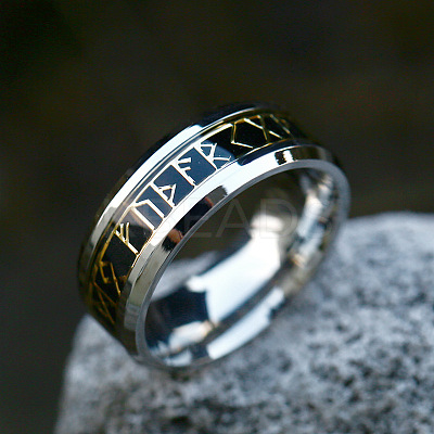 316L Surgical Stainless Steel  Words Finger Rings LS-FIND-PW0020-12A-P-1