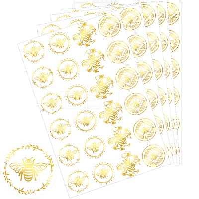 Gold Foil Self-adhesive Stickers DIY-WH20001-13G-1