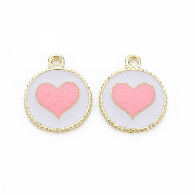 Alloy Enamel Pendants X-PALLOY-S181-039B-NR-1
