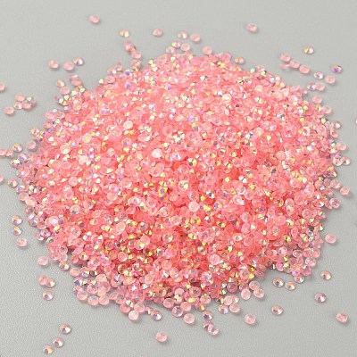 Transparent Flat Back Resin Rhinestone Cabochons RESI-TAC0010-72C-01-1