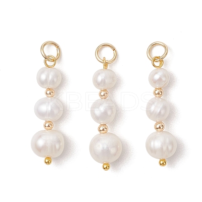 Natural Cultured Freshwater Pearl Pendants PALLOY-JF05145-1
