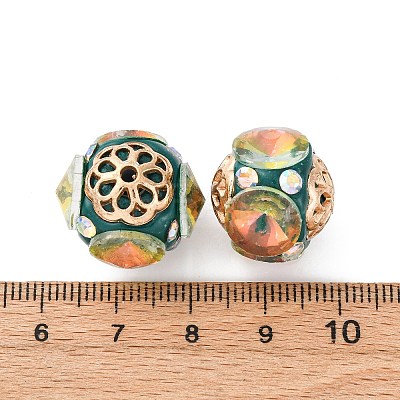 Handmade Resin Indonesia Round Beads IPDL-P005-14KCG-01-1