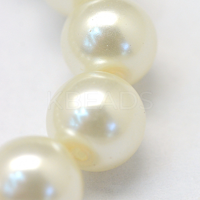 Baking Paint Glass Pearl Bead Strands X-HY-Q003-3mm-02-1