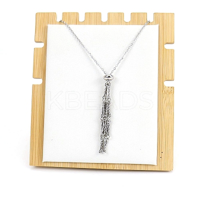Non-Tarnish Stainless Steel Macrame Pouch Braided Gemstone Holder Pendant Necklace Making PW-WG22781-02-1