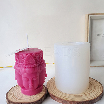DIY Candle 3D Bust Portrait Silicone Molds DIY-G089-01B-1